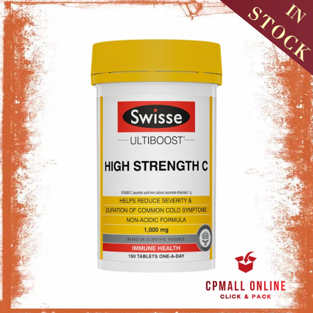 [Expiry Date 07/2026] Swisse 高浓度维生素C片 Ultiboost High Strength Vitamin
