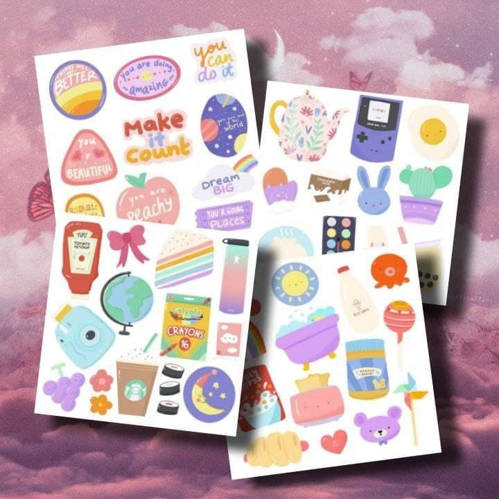 Tumblr pastel aesthetic Sticker - Cute Stickers | Shopee Malaysia