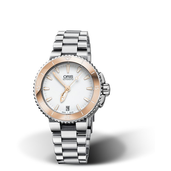 ORIS AQUIS DATE LADIES 01 733 7652 4356 07 8 18 01P