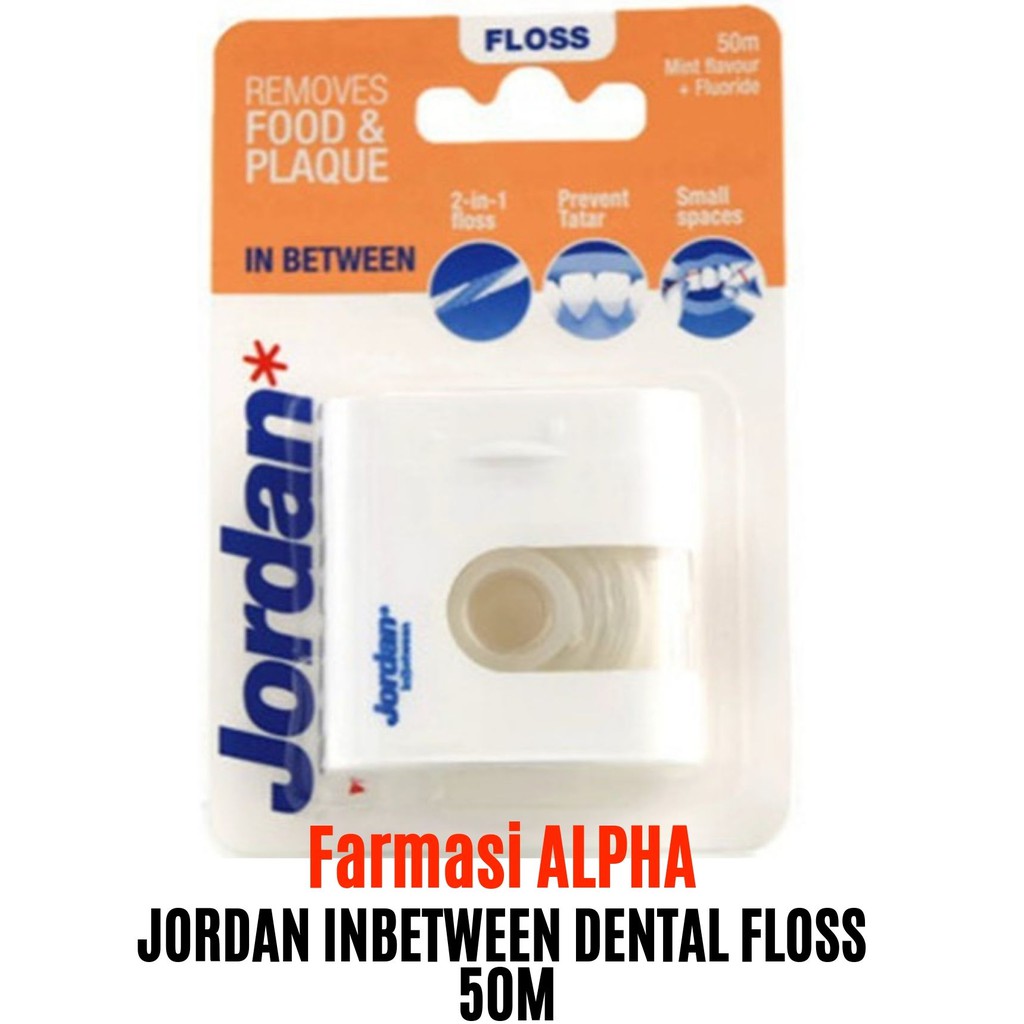 Jordan Inbetween Dental Floss 50m (Mint) | Shopee Malaysia