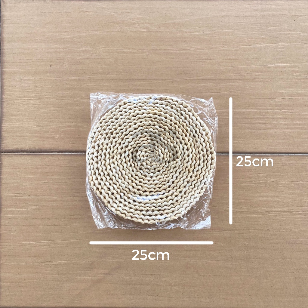 Table Placemat Corn Husk Dining Placemat Heat Insulation Pot Holder