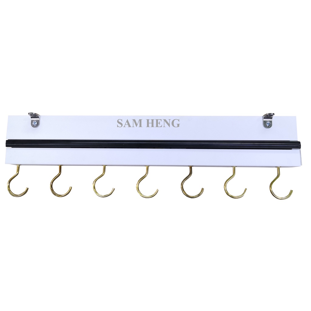 Kitchen Pull out pan hanging rack (Rak Kuali Dapur Tarik)/ RAK RAIL ...