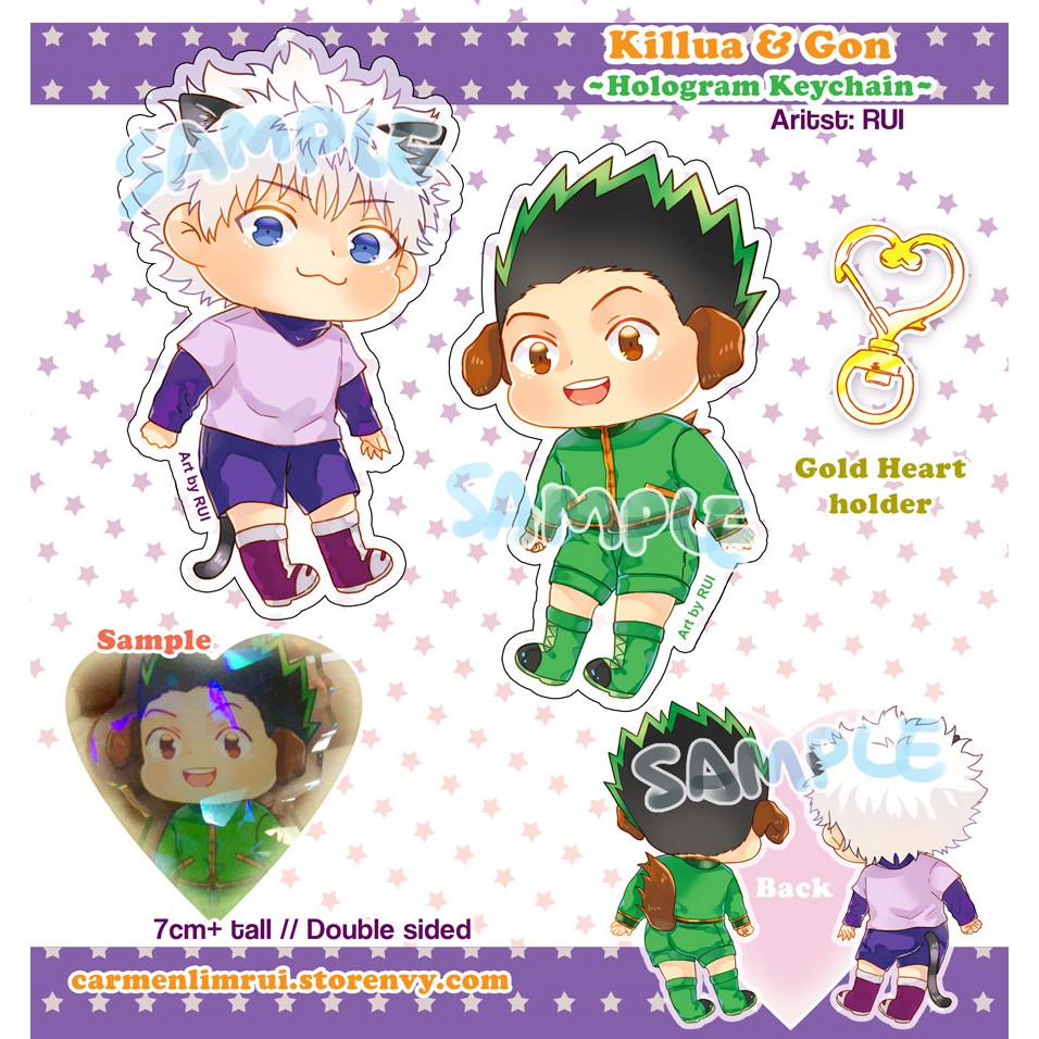 Hunter X Hunter ~Killua & Gon~ Hologram keychain | Shopee Malaysia