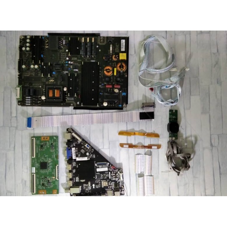 Haier LE65U6600U Mainboard, Powerboard, Tcon, Tcon Ribbon, LVDS, Button