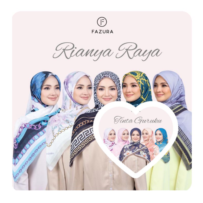 Tudung Fazura Hijab Fazbulous Riangnya Raya Tinta Guruku | Shopee Malaysia