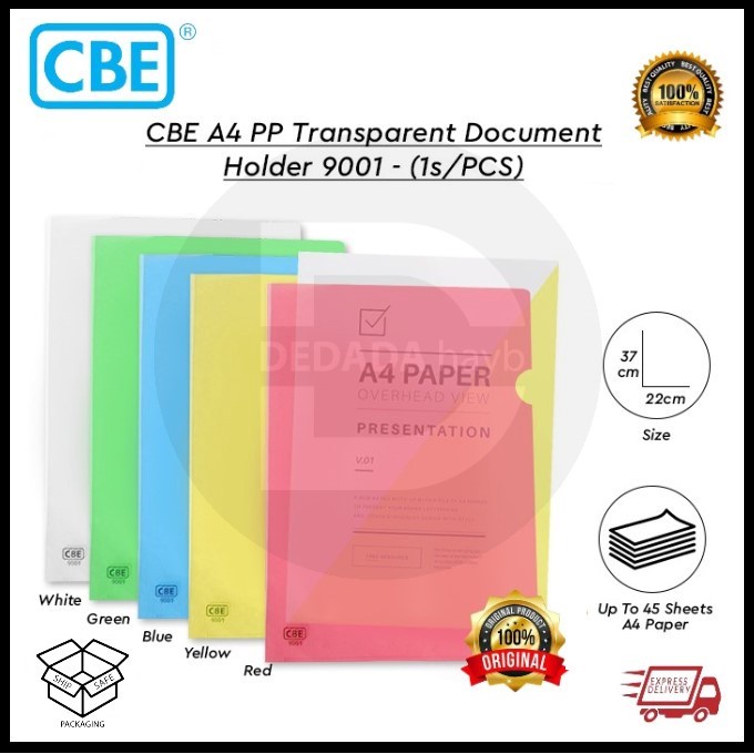 CBE PP Document Holder - A4 No.9001 | Shopee Malaysia