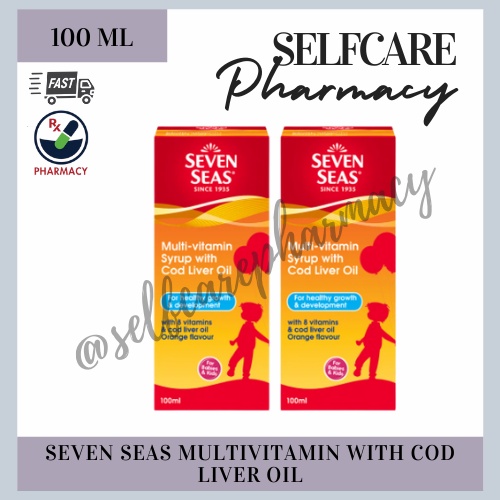 (100ML) SEVEN SEAS MULTI-VITAMIN SYRUP WITH COD LIVER OIL (ORANGE ...
