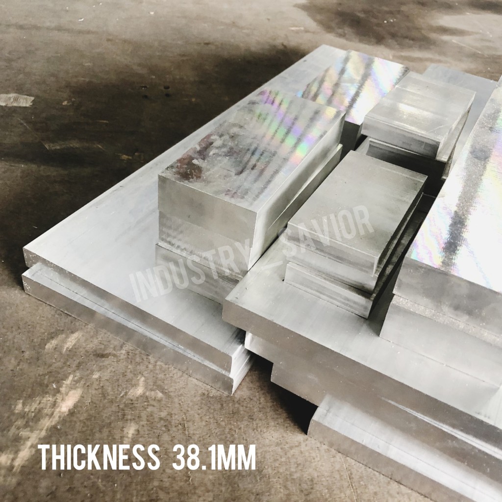 thumbnail image 2 of 2" X 8" X 8" 6061 T6511 Aluminum Flat Bar – Solid Mill Stock, Made In USA 2 of 4