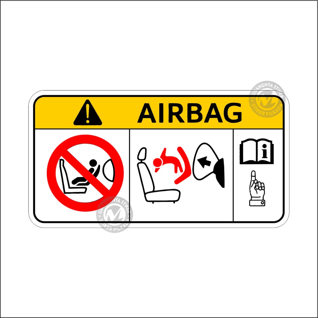 Vinyl AIRBAG SIGN Sticker Shopee Malaysia
