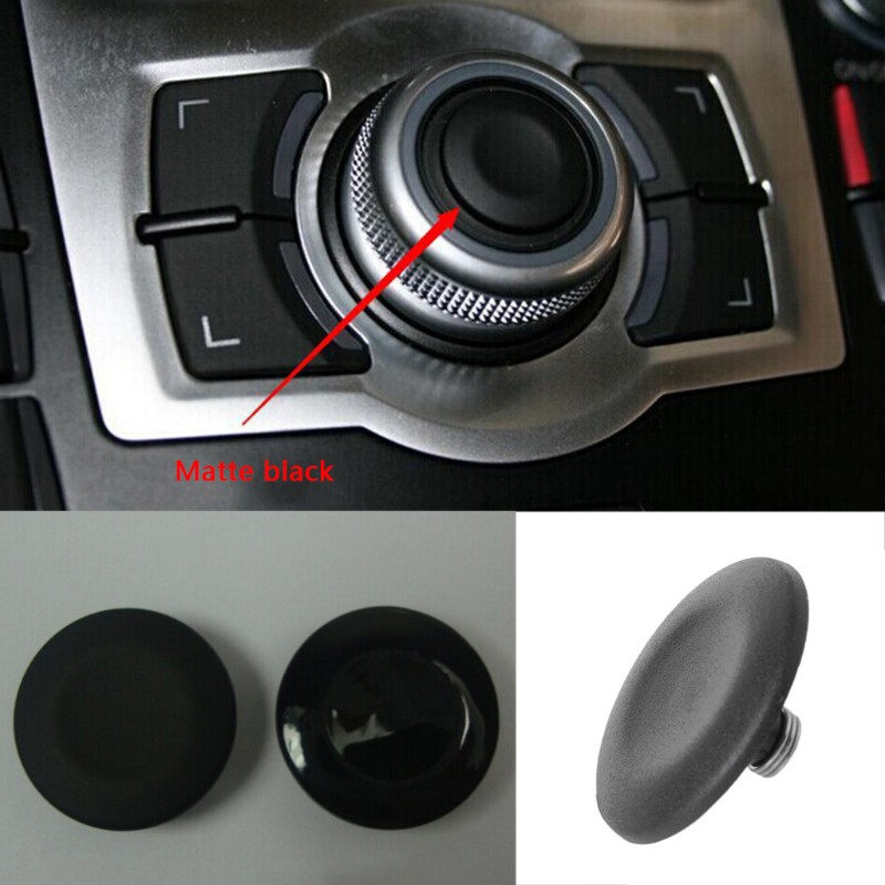 thumbnail interactive-video image 1 of Soillar MMI Joystick Center Console Button Cover – For Audi A4 A5 A6 Q5 Q7 S4 – Glossy Black KR114 1 of 3