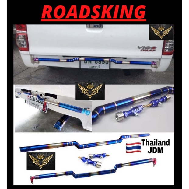 4x4 UNIVERSAL TITANIUM BAR WITH BRACKET BT50 COLORADO HILUX VIGO D-MAX ...