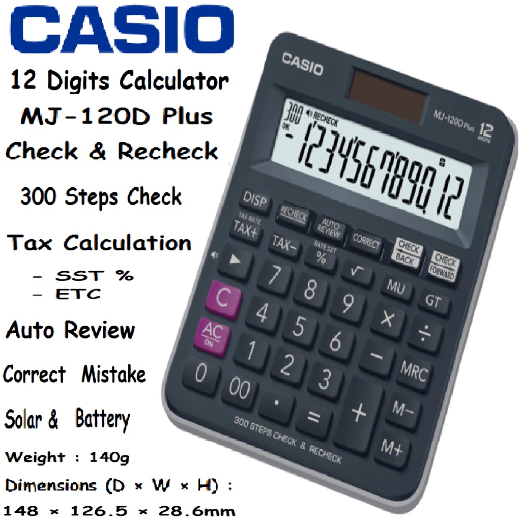 Casio 12 online digit