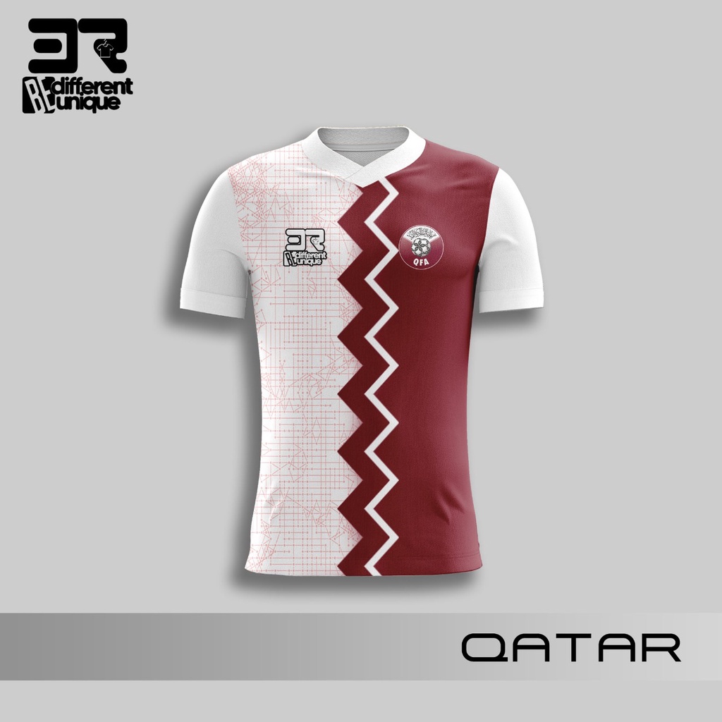 Qatar National Team Dryfit Wave 3R World Cup Fantasy Jersey T-Shirt ...