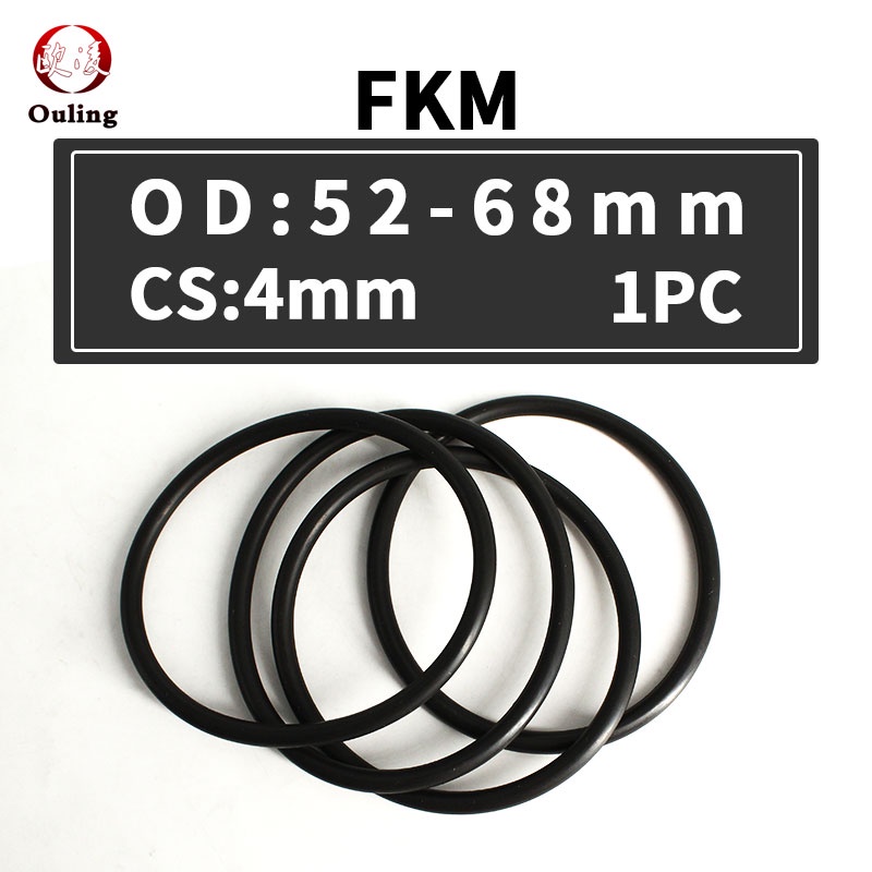 Pc Lot Fluorine Rubber Ring Black Fkm O Ring Seal Cs Mm Od Mm Rubber O