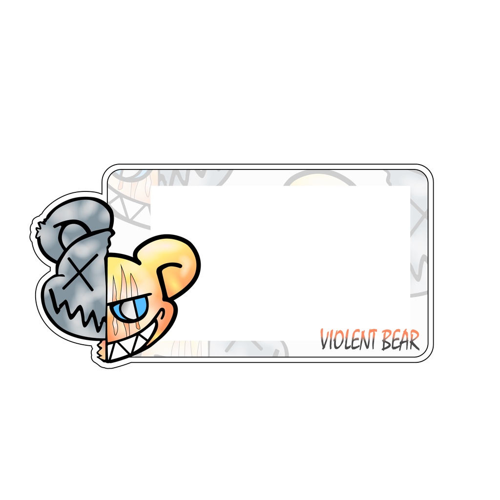 Cartoon Funny Rude Robot Cat Bear Design Roadtax Sticker Windscreen ...