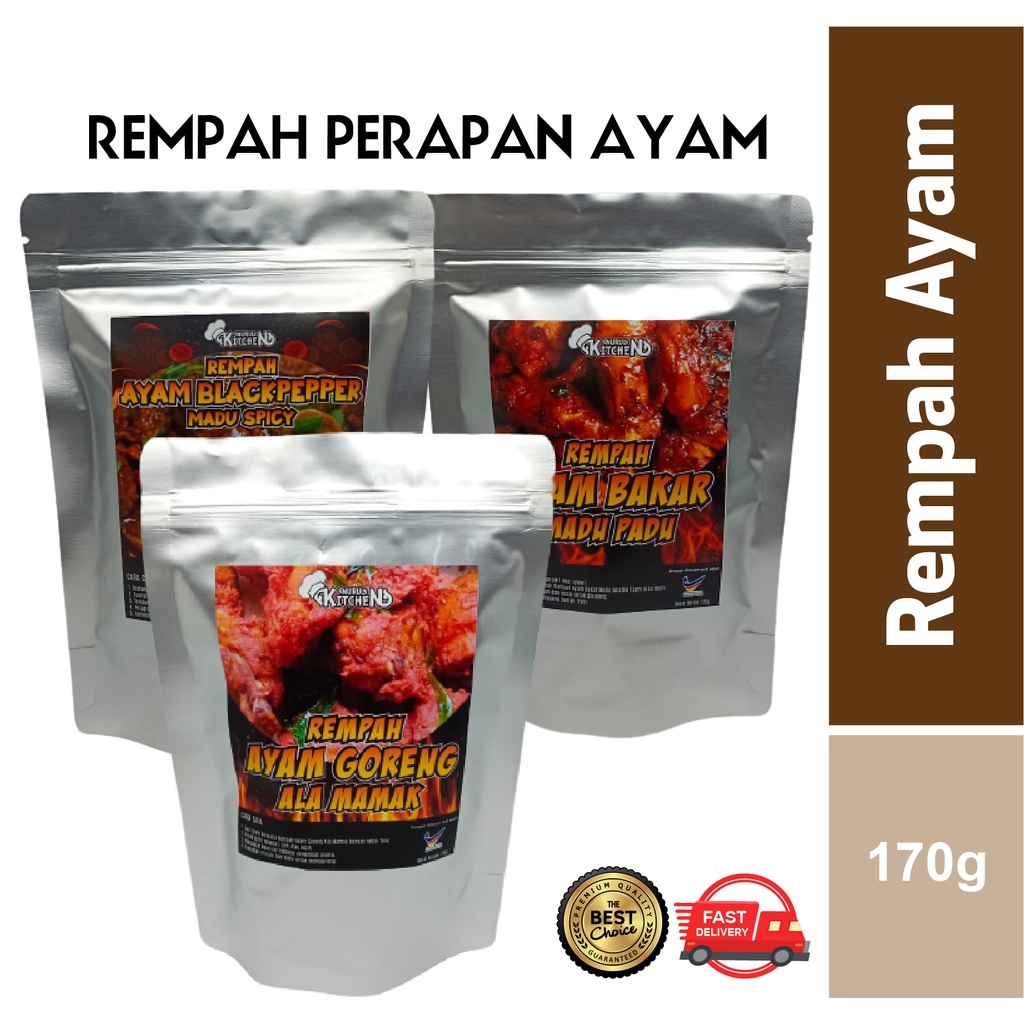 Rempah Ayam Goreng Ala Mamak Rempah Ayam Bakar Madu Rempah Ayam