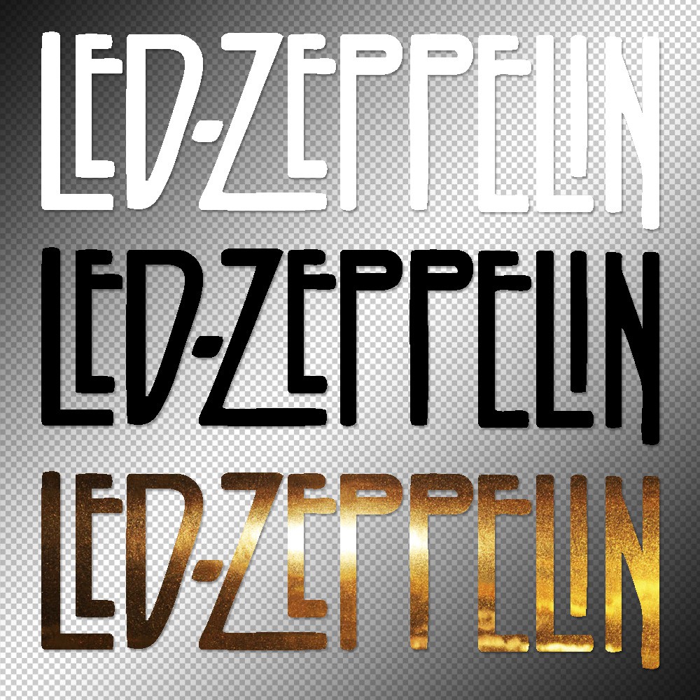 Sticker | (1X) Led Zeppelin | Weather proof die-cut decal | 3.5 inches ...