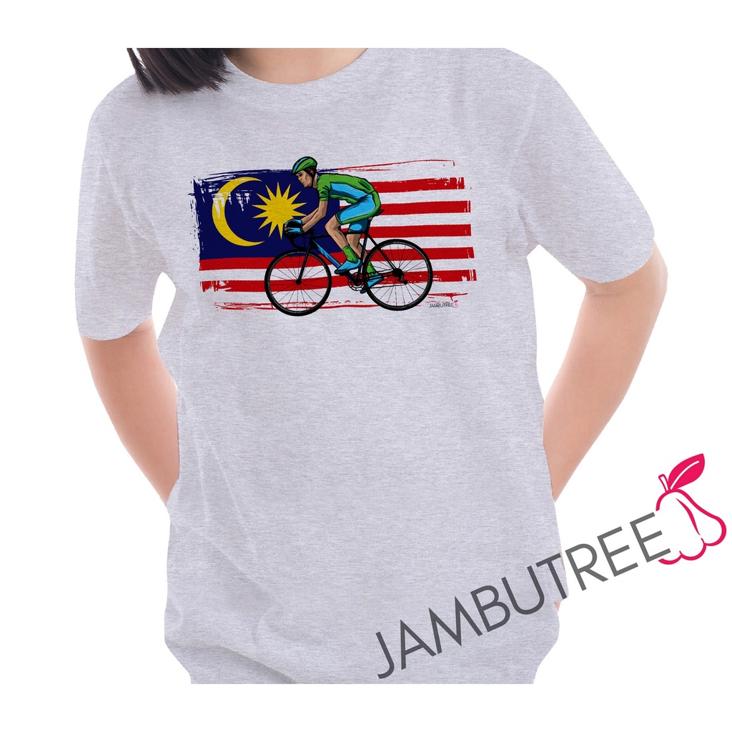 Jambutree Jalur Gemilang Bendera Malaysia Riding Bicycle Cyclist Boy ...