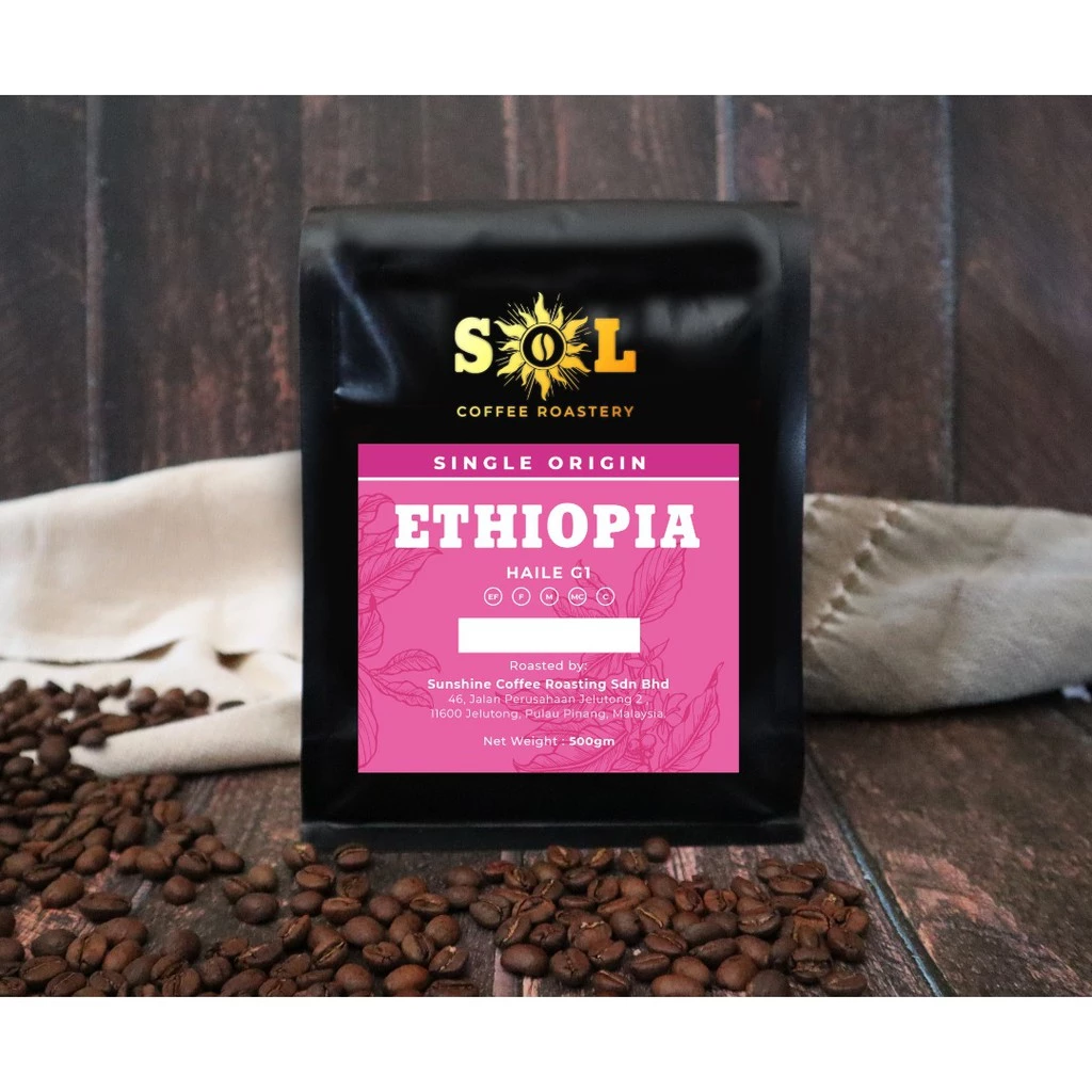 Sol Coffee Roastery Ethiopia Haile G1 – specialty coffee beans Malaysia