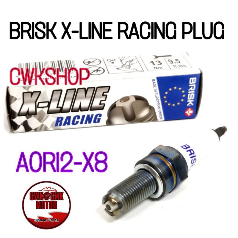 BRISK RACING SPARK PLUG X-LINE Y15ZR/LC135/FZ150/RS150/WAVE125 | Shopee ...