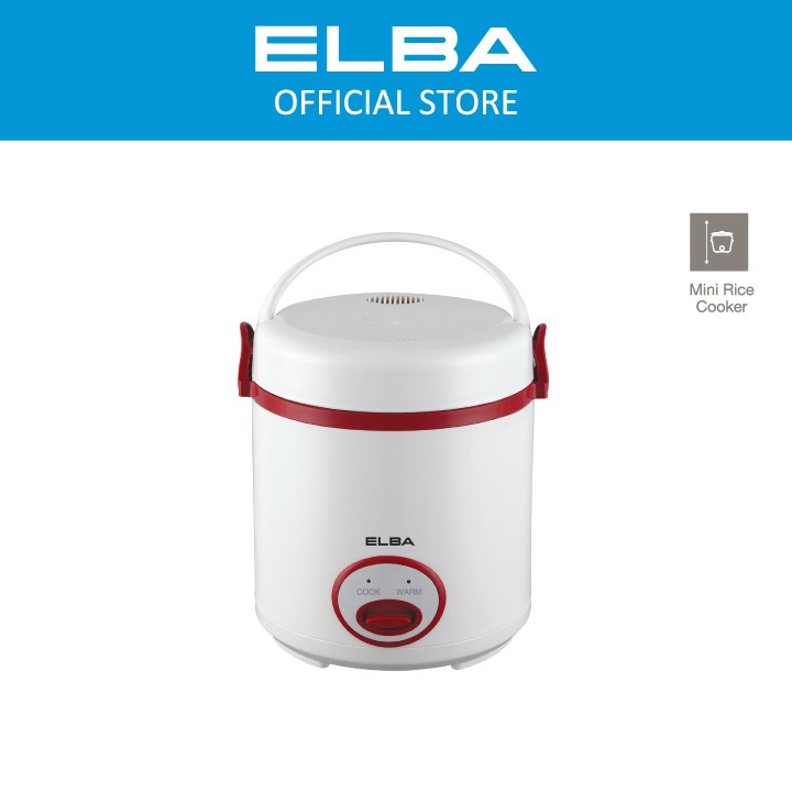 ELBA 1.2L Mini Rice Cooker ERCD1233(WH) White (1.2L/250W300W