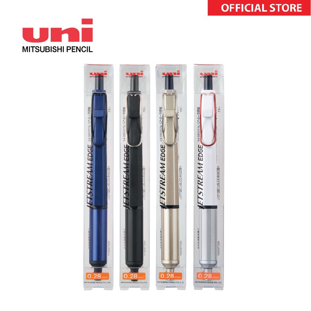 Uni Jetstream Edge Ballpoint Pen (0.28mm) SXN1003 Free 1 Refill STOCK