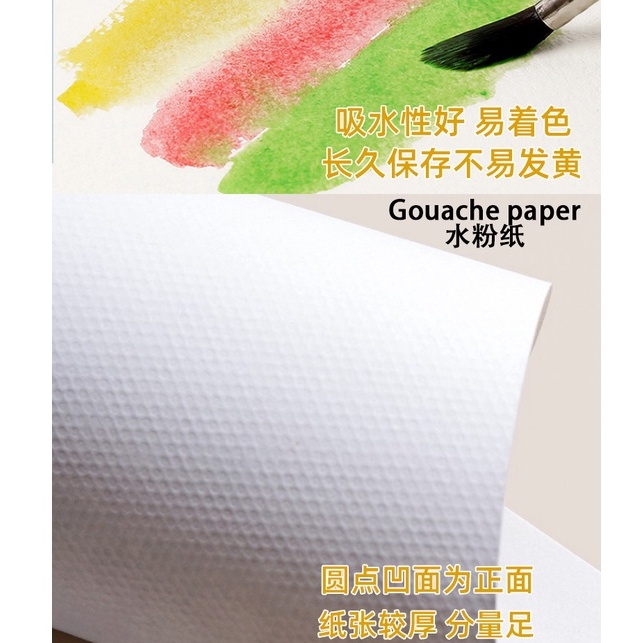 Deli Drawing Paper for Art Painting Sketching 4K/8K Sketch Gouache Paper  Art Painting Paper for