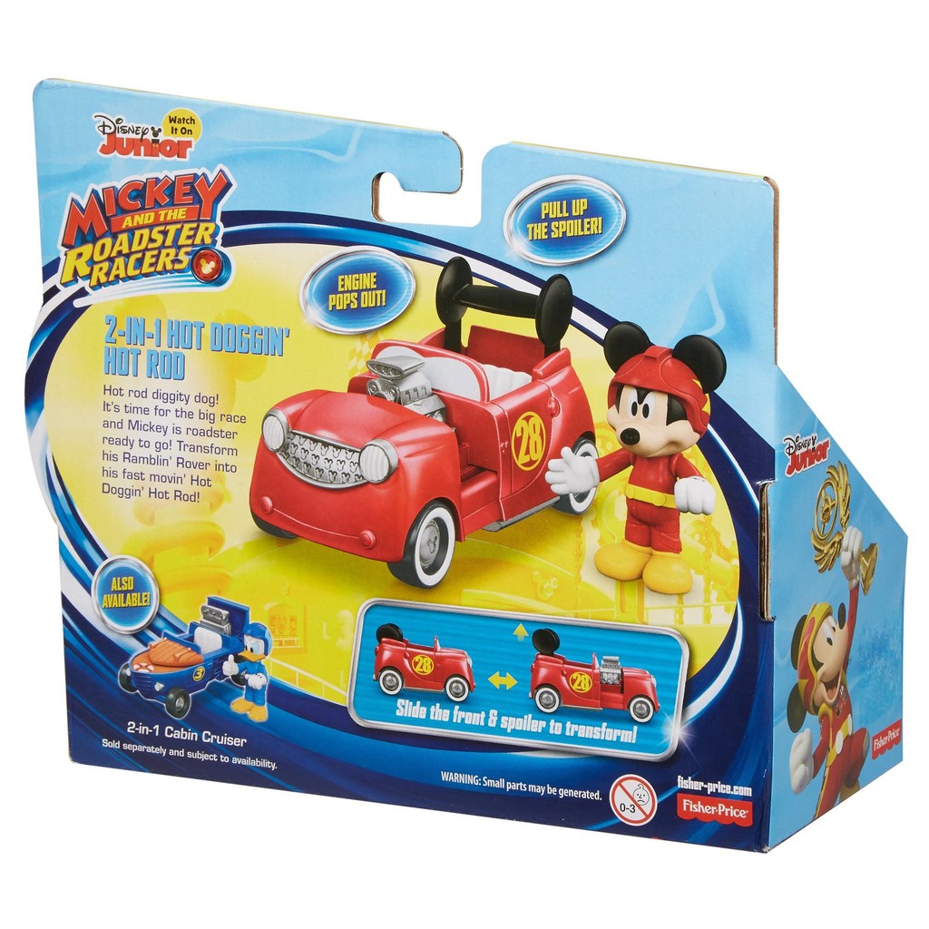 Disney Junior Mickey and the Roadster Racers series 2-In-1 Hot Rod ...