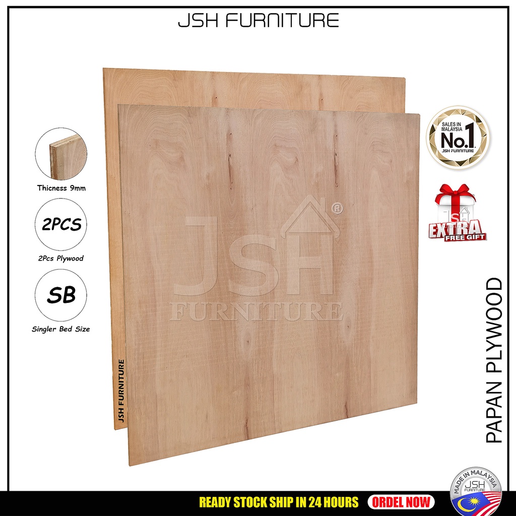 Papan Kayu Katil Bujang JSH PW1 - Single Bed Base Plywood Timber Panel ...