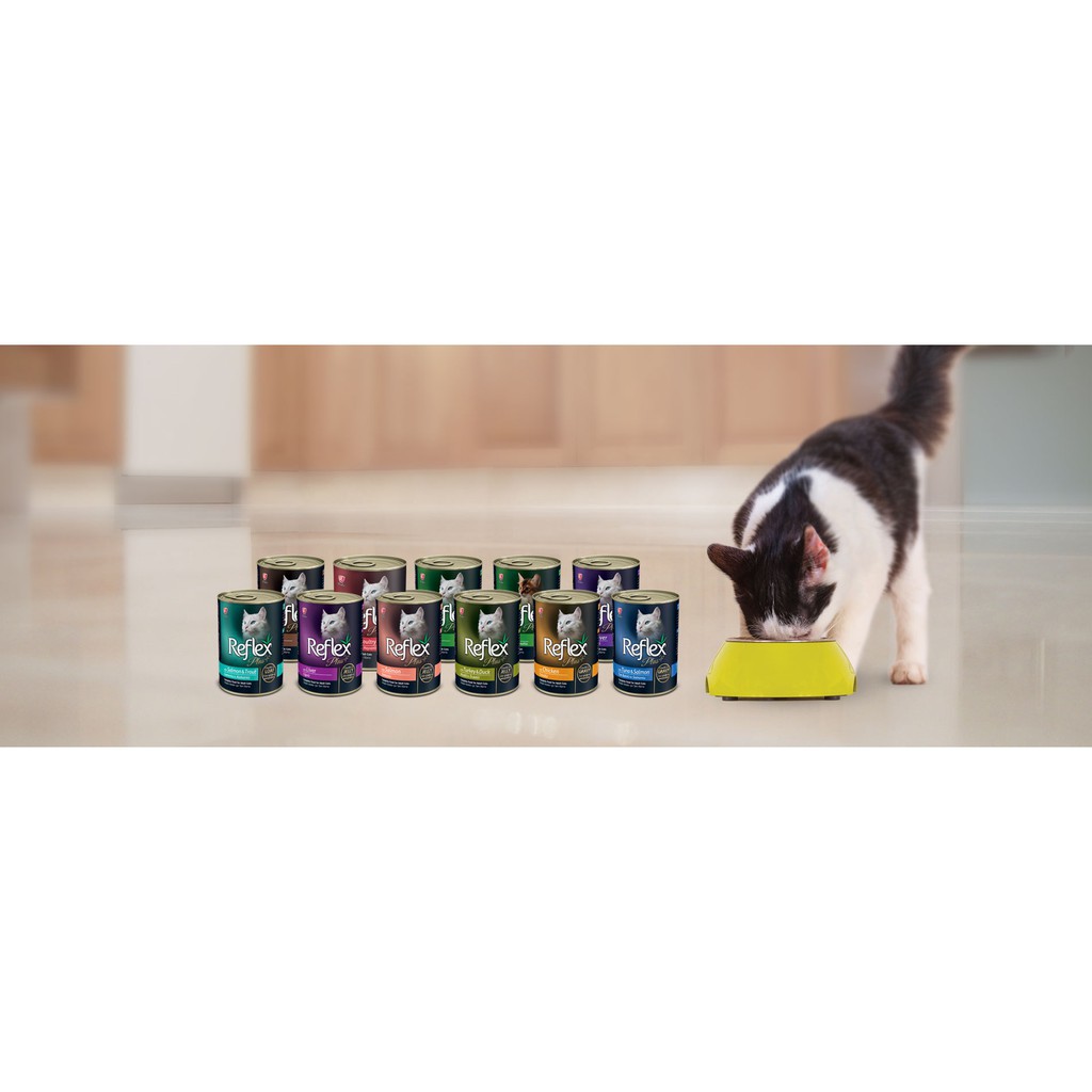 ┇Reflex Plus Cat Canned Wet Food 400G | Shopee Malaysia