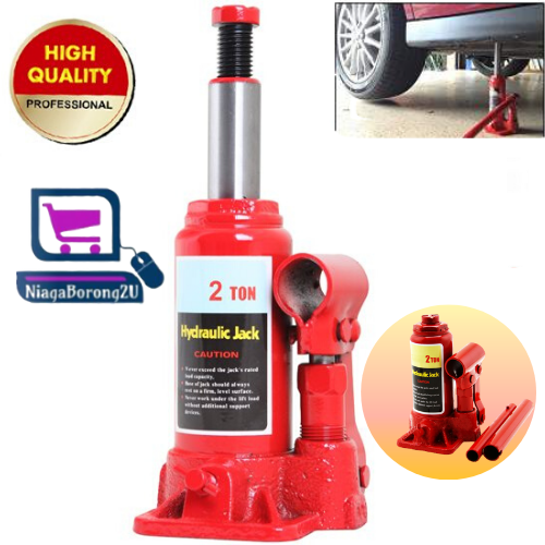 Portable Car repair Tool Kit Lifting Big Red Hydraulic Bottle Jack 2 Ton Capacity Shopee Malaysia