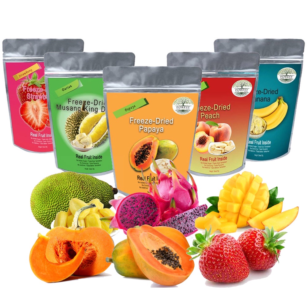 Freeze Dried Crispy Halal Snack Vegan Freeze Dried Fruit - Papaya Apple ...