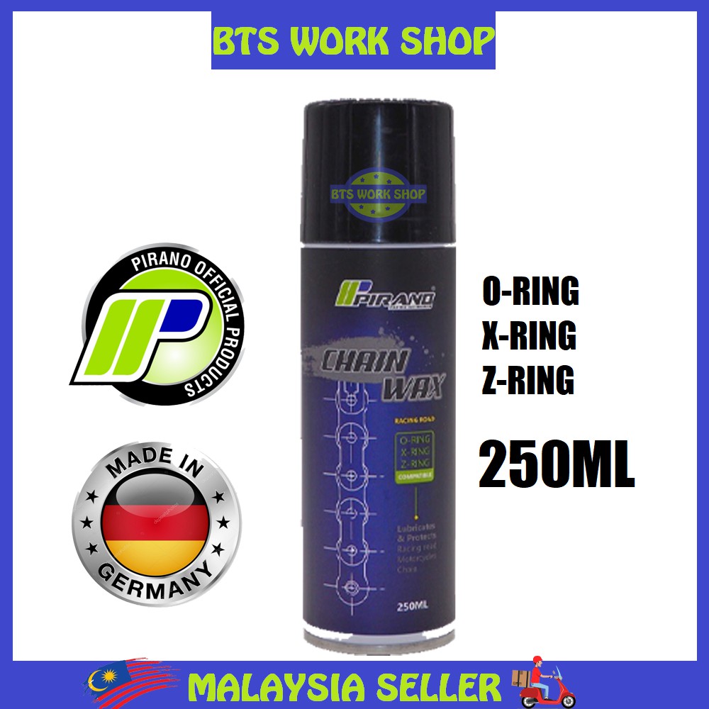 PIRANO CHAIN WAX (250ML) CHAIN LUBE RANTAI WAX MINYAK UNTUK ORING CHAIN