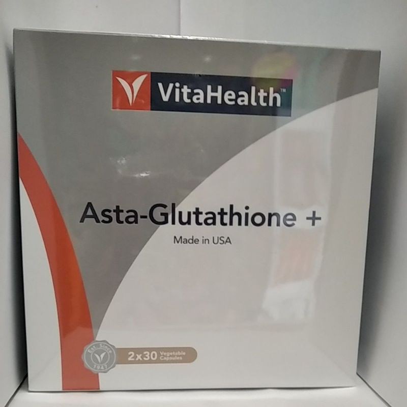 VitaHealth Asta-Glutathione Plus Veggie Cap 60's,exp 30/1/2025 | Shopee ...