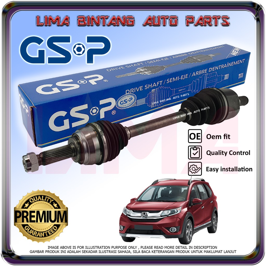 Honda BrV Brv DG1 Drive Shaft Assy GSP *Original* (20172021) Shopee