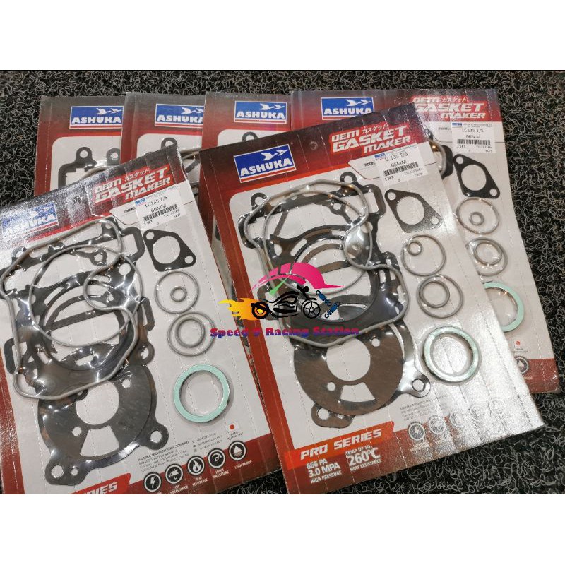 ASHUKA TOP SET GASKET LC135 / Y15 57MM 60MM 62MM 63MM 65MM Shopee