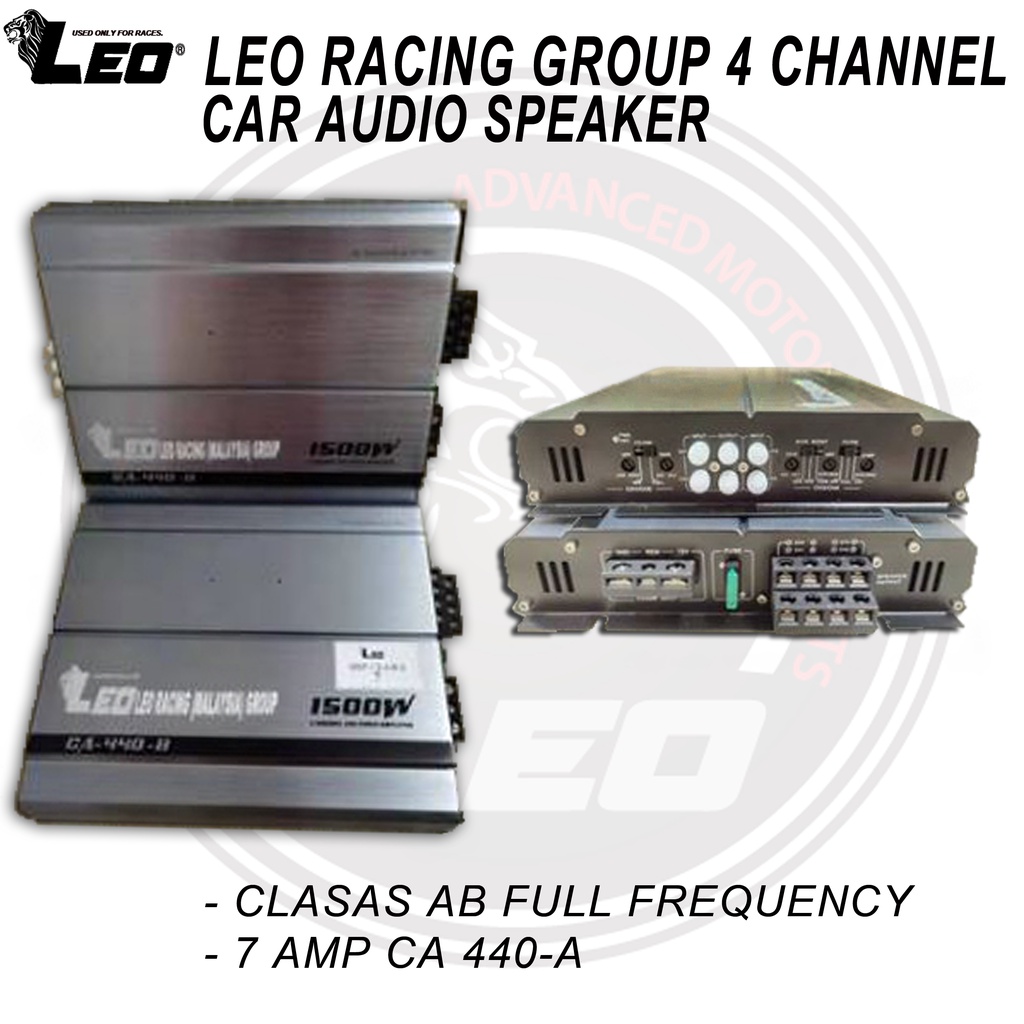 LEO RACING GROUP 4 CHANNEL CLASAS A/B FULL FREQUENCY (AAA) ( 7 AMP CA ...
