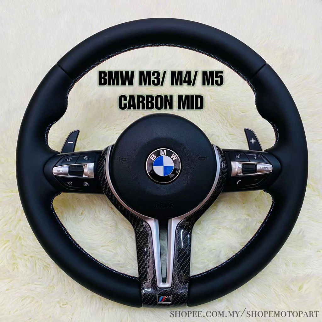 READY STOCK BMW F10 F30 M SPORT STEERING CARBON FIBRE F 1 2 3 4 5 6 7 X