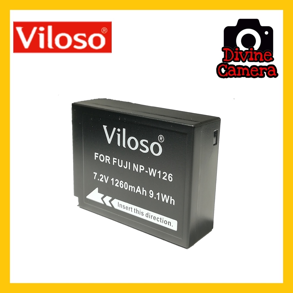 Viloso Np W126 Lithium Ion Battery Pack For Fujifilm Shopee Malaysia