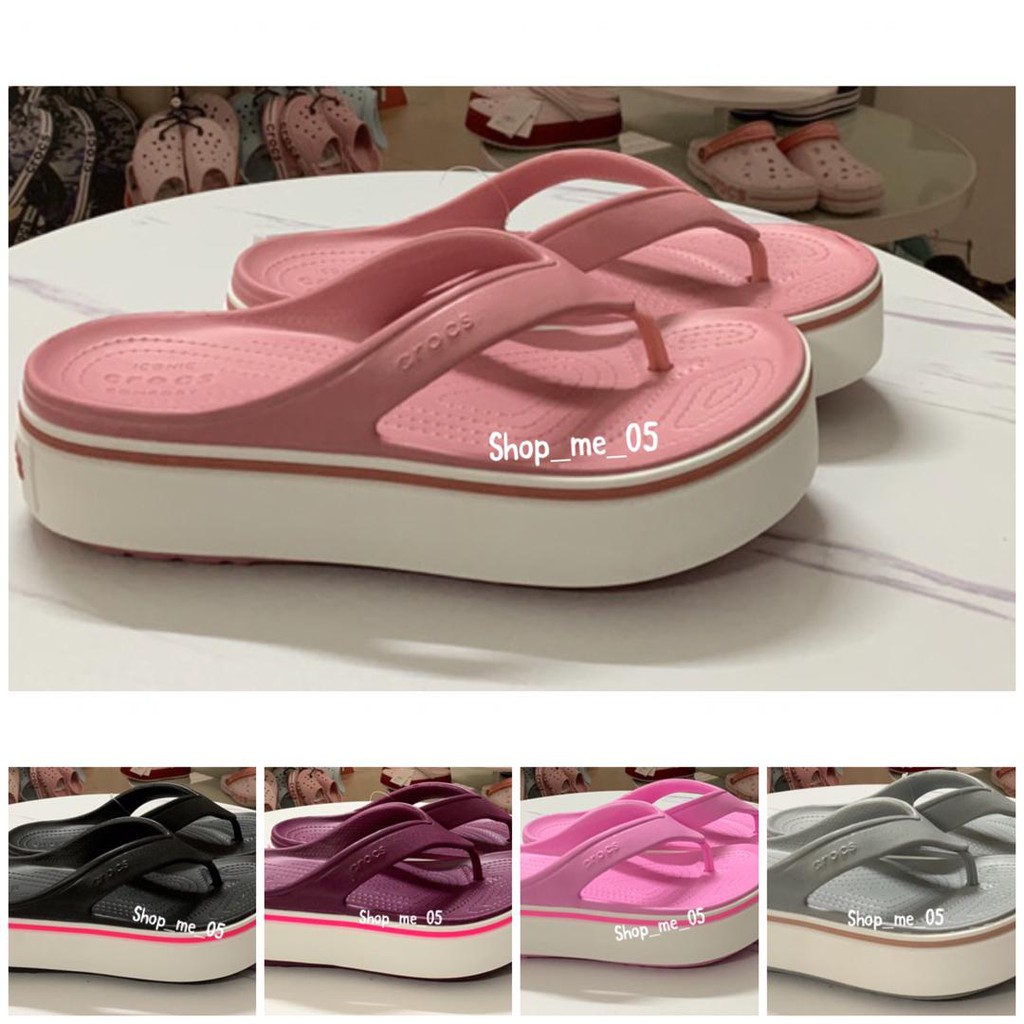 Crocs crocband platform flip best sale