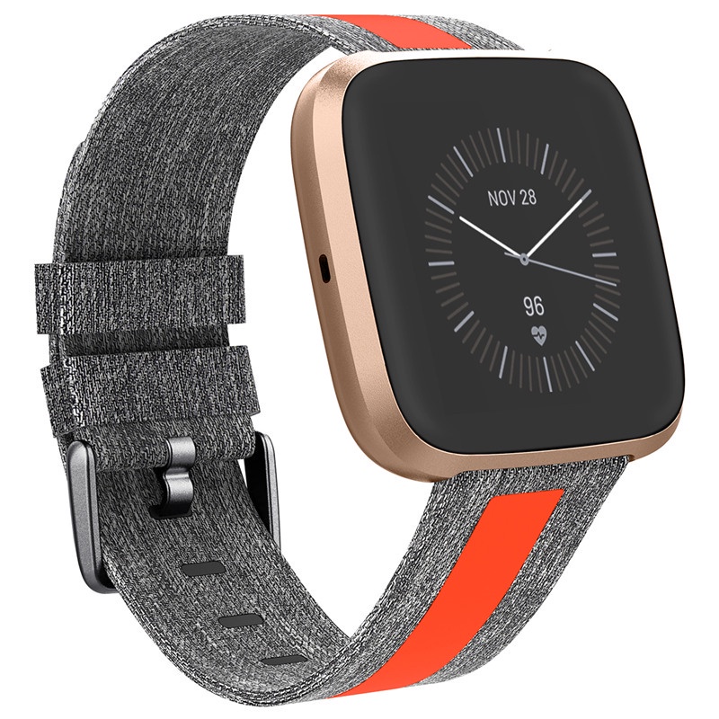 Bands Compatible with Fitbit Versa 2 Versa Lite Versa Breathable Woven Fabric Strap Reflective Strip Replacement Wristband Compatible with Fitbit Versa Smart Watch 64006 Shopee Malaysia