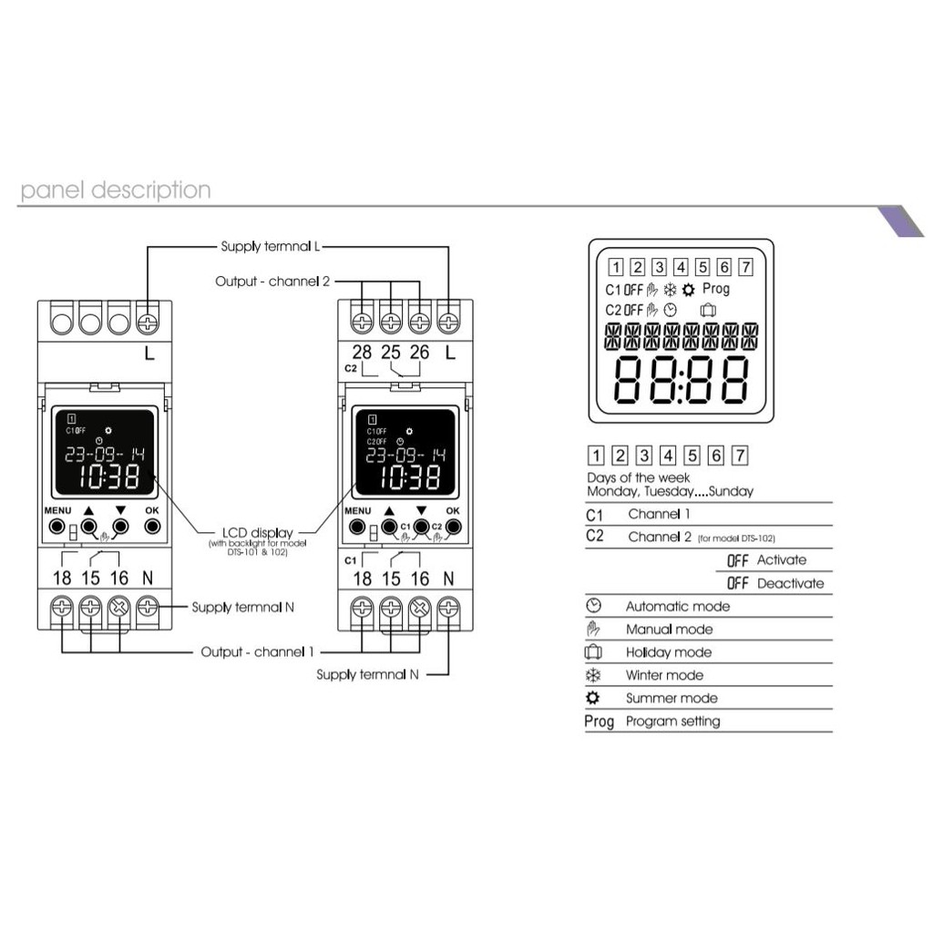 DELAB Digital Time Switch DTS-100 DTS-101DTS-102 | Shopee Malaysia