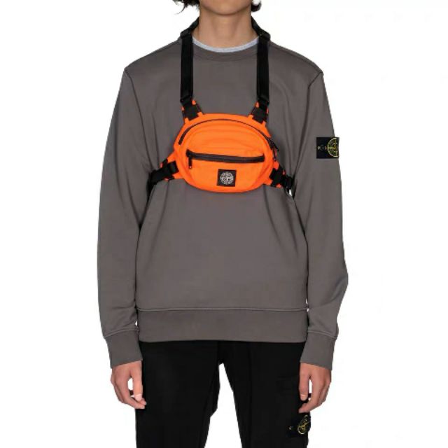 Stone island bum bag orange sale