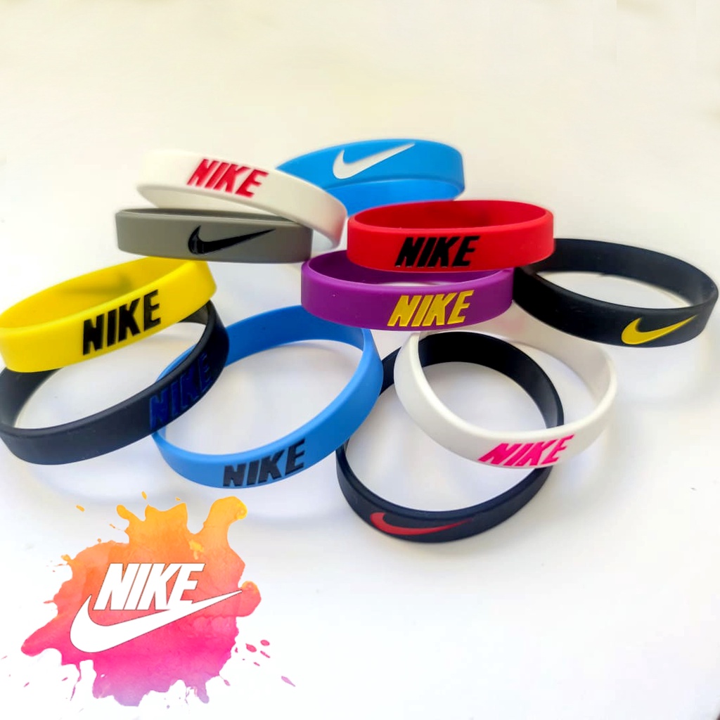 Gelang Getah Nike 2023 Men s Nike Sport Rubber Wristband Shopee Malaysia
