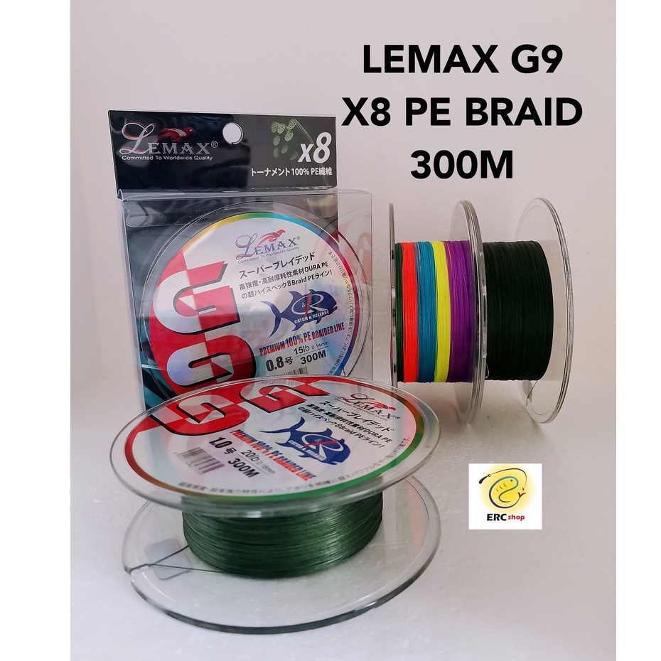 LEMAX SPIDER MAX 100% PE BRAID LINE X8 FISHING LINE