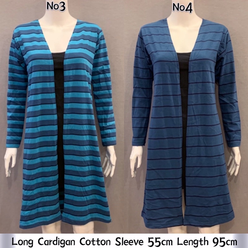 Casual long cardigan cotton / borong murah | Shopee Malaysia