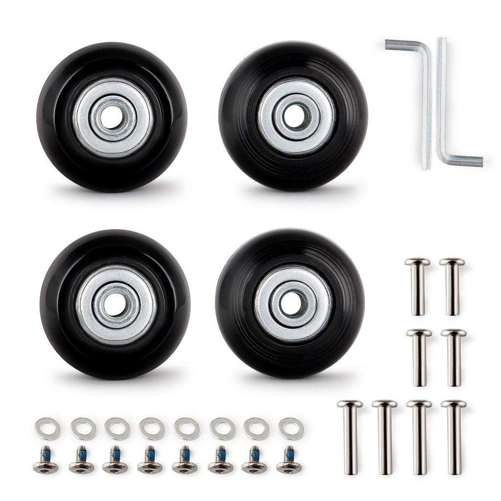 2 Sets of Luggage Suitcase Wheels Alex Replacement Wheels Repair Tool Kit 4 Wheels Shopee Malaysia