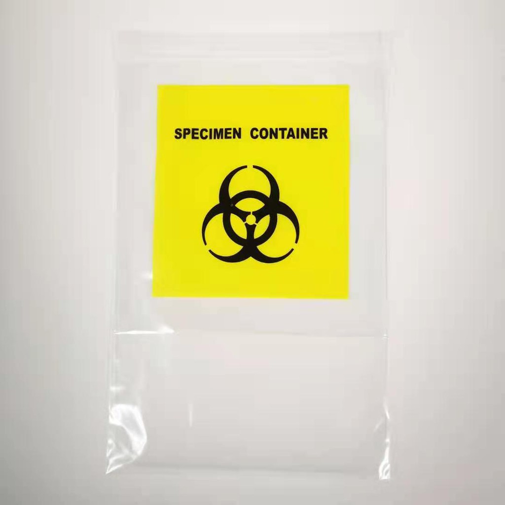 Biohazard Ziplock bag with Pocket, 6" x 9" (Packaging 1 piece