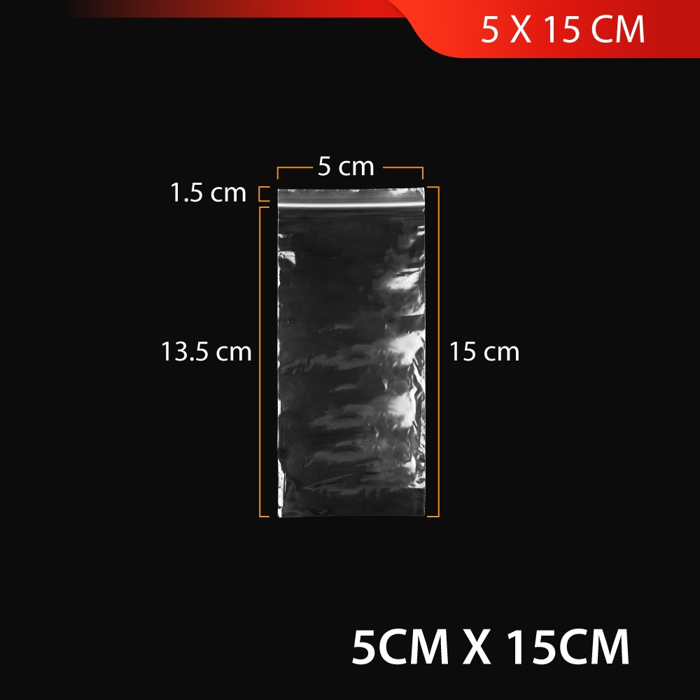 (100pcs / Pack) Zip Bag Plastic Bag Zipper Bag Travel Storage Plastic