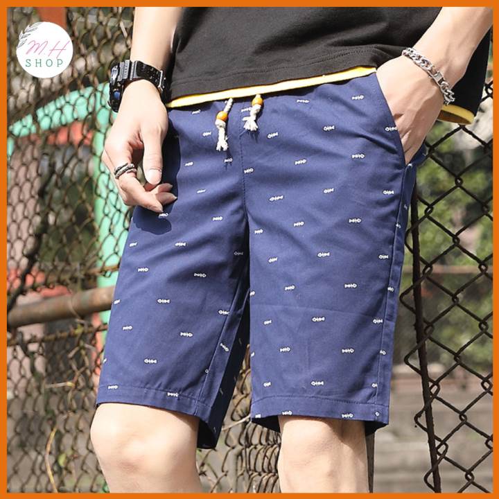 【M-5XL】100% Cotton Seluar Pendek Lelaki Men Shorts Casual Short Pants ...